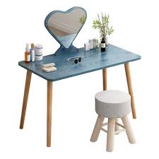 Amazon｜Vanity Table Vanity Makeup Table with Heart Shaped HD ...
