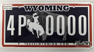 Starting in 2024, this is the new Wyoming License plate, current ...