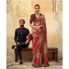 Anushka Sharma picks a red Sabyasachi sari for Karva Chauth with ...