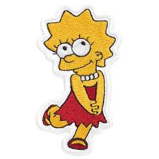 Lisa Simpson Cartoon Comics Embroidered Iron on Patch (2.7 ...