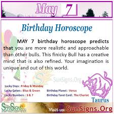 SunSigns.Org on X: \The May 7th birthday astrology analysis shows ...
