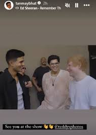What's brewing between Rohit Sharma and Ed Sheeran? - Rediff.com