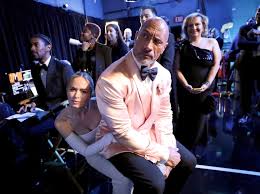 Dwayne Johnson, Emily Blunt Reunite For Fun Photo Backstage at Oscars