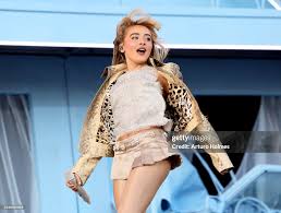 Sabrina Carpenter performs at the Coachella Stage during the 2024 ...